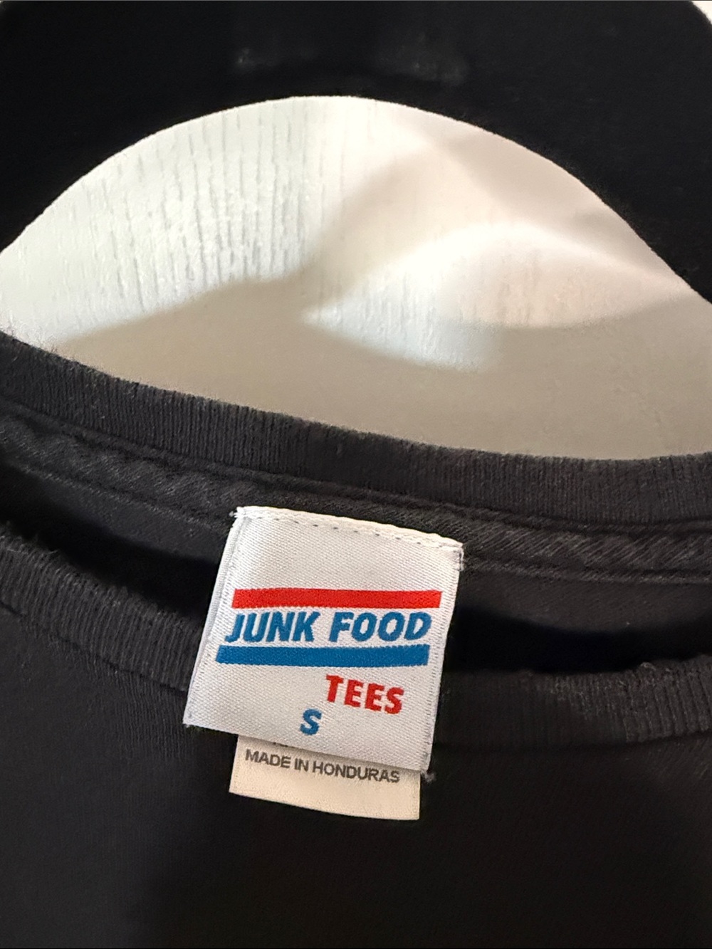 Junk Food Clothing Black David Bowie Graphic Tee with Blue and Pink Print - Picture 2 of 3